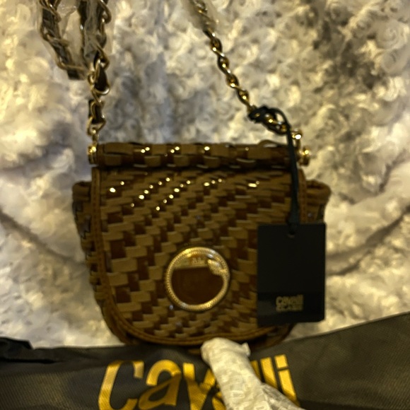 Cavalli Class Brown Crossbody Bag - Picture 7 of 8